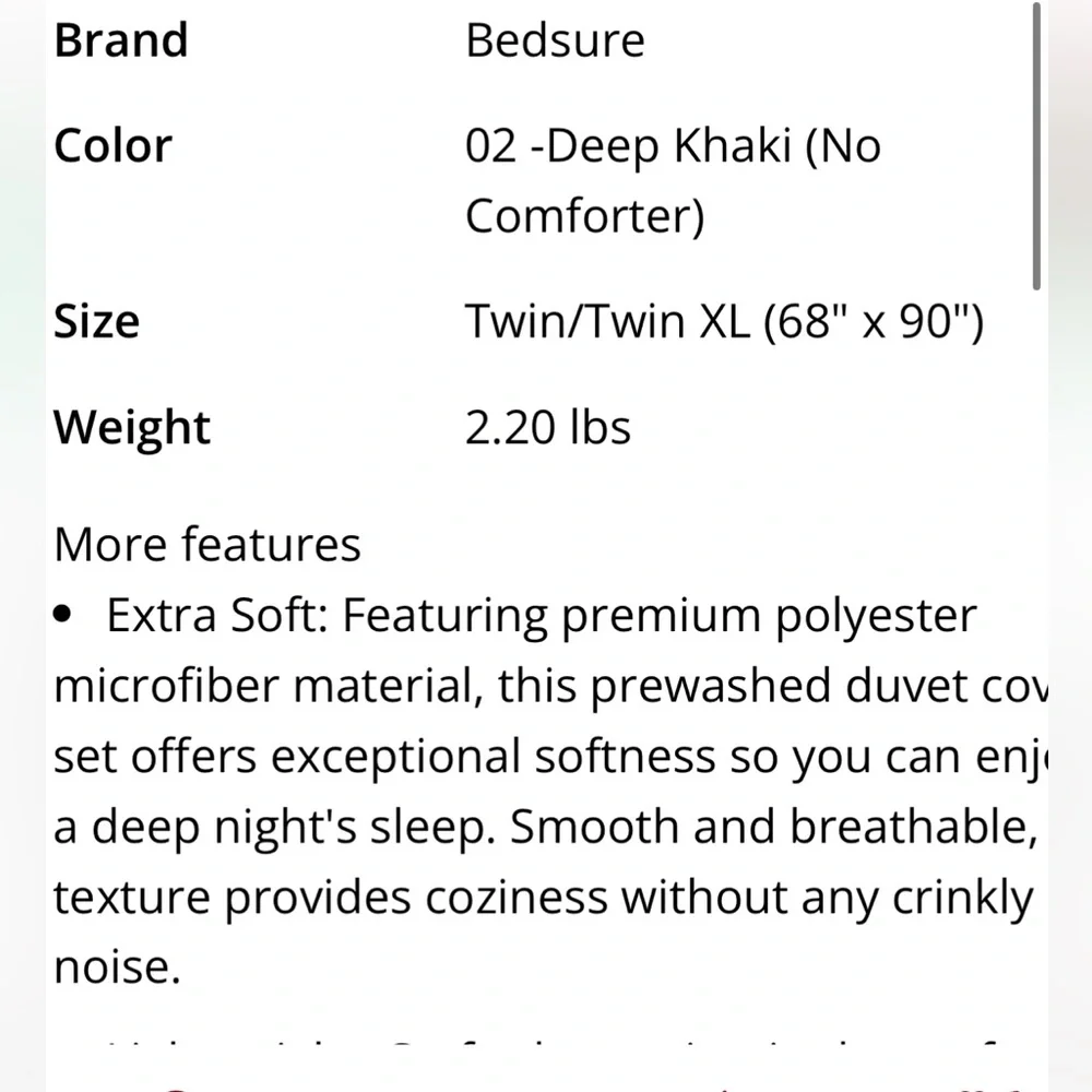 Luxurious Khaki Bedding Set TWIN/TWIN XL